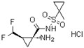 (1R,2R)-1-amino-2-(difluoromethyl)-N-(1-methylcyclopropylsulfonyl)cyclopropanecarboxamide hydrochloride