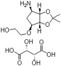 2-((3aR,4S,6R,6aS)-6-amino-2,2-dimethyltetrahydro-3aH-cyclopenta[d][1,3]dioxol-4-yloxy)ethanol L-tataric acid