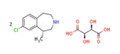 L-(+)-tartaric acid salt of(R)-8-chloro-1-methyl-2,3,4,5-tetrahydro-1H-3-benzazepine