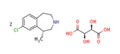L-(+)-tartaric acid salt of(R)-8-chloro-1-methyl-2,3,4,5-tetrahydro-1H-3-benzazepine