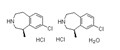 Lorcaserin hydrochloride hemihydrate